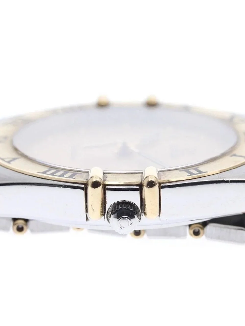 OMEGA Constellation YG bezel half bar gold Dial Quartz Men's Watch_968239